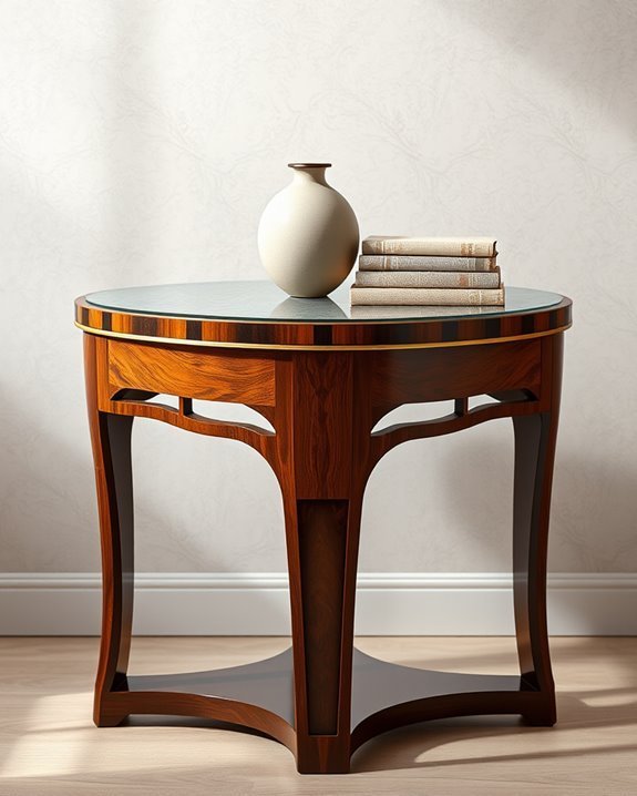 elegant geometric side table