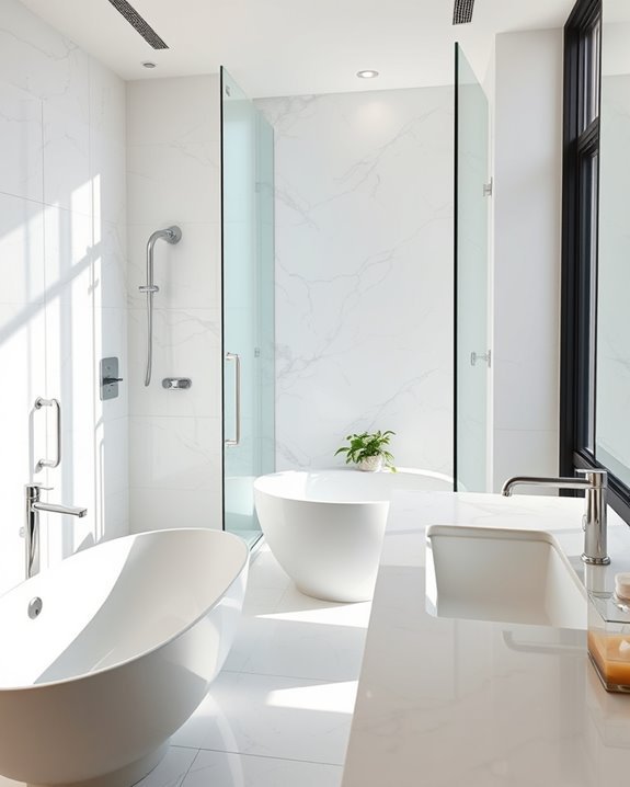 elegant glass bathroom enclosures