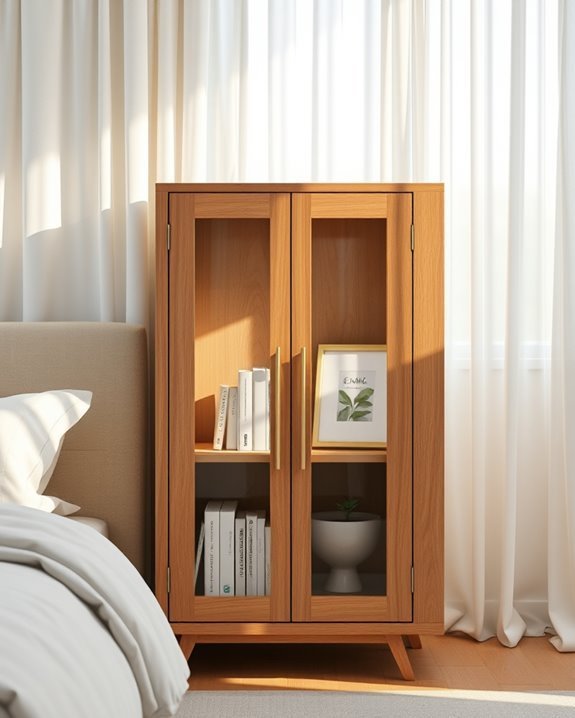 elegant glass display cabinets