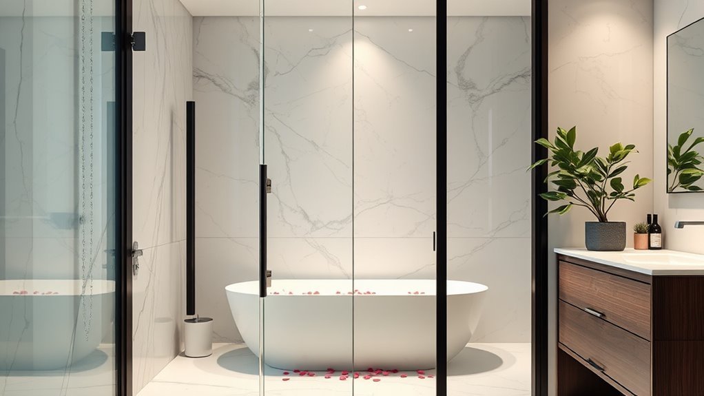 elegant glass door designs