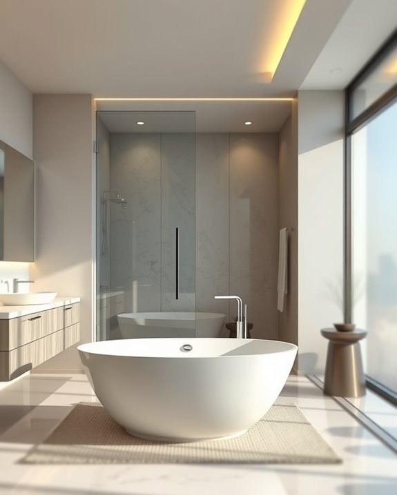 elegant glass door lighting