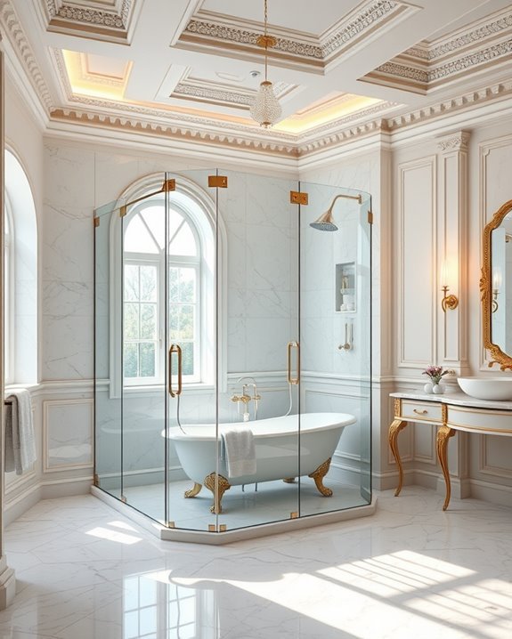 elegant glass shower enclosures