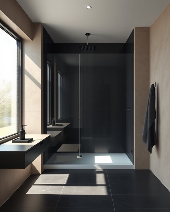 elegant glass shower enclosures