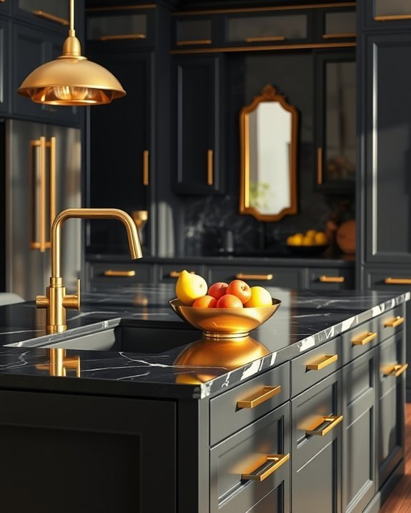 elegant gold accent decor