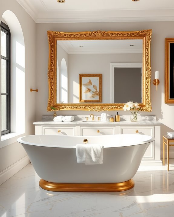 elegant gold accent frames