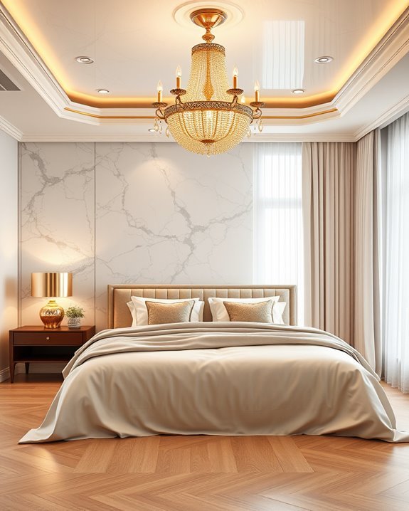 elegant gold ceiling fixtures