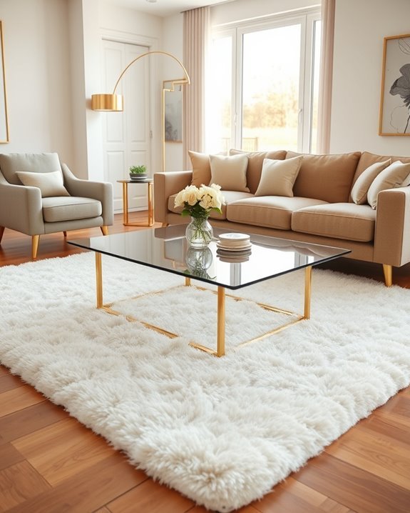 elegant gold furniture accents