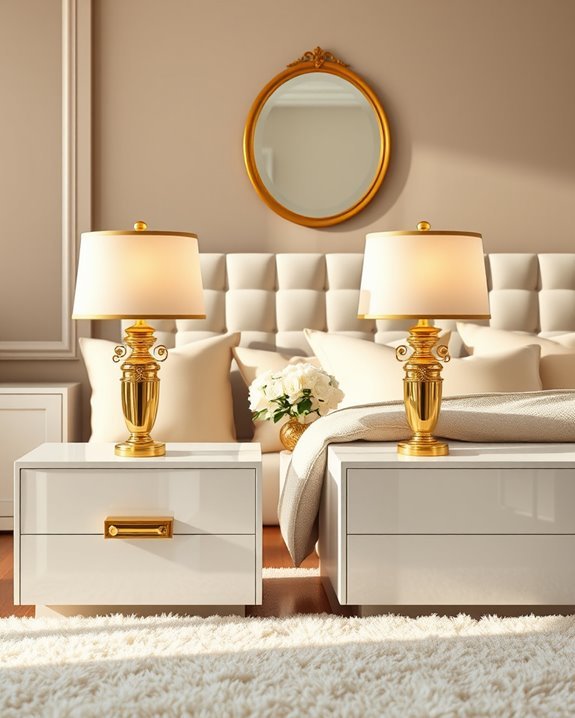 elegant gold lamp designs