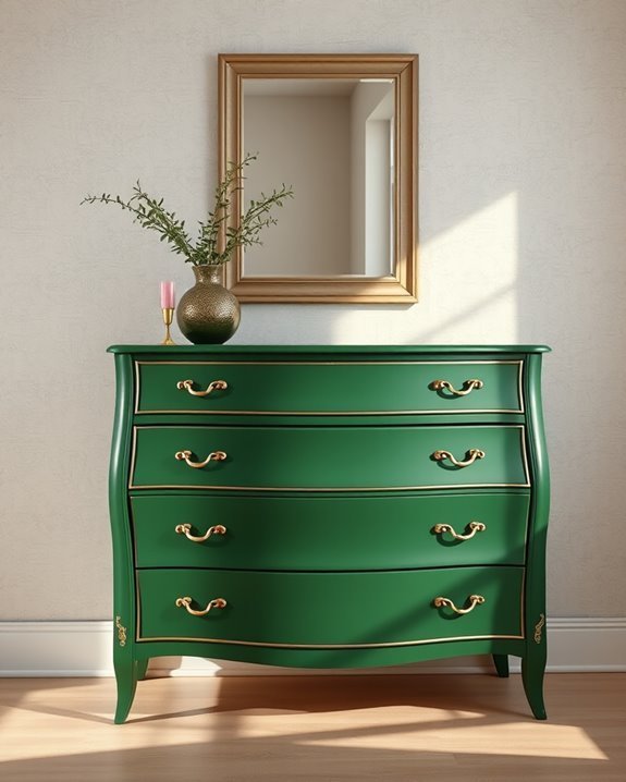 elegant gold leaf accents