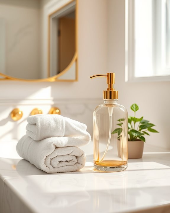 elegant gold soap dispensers
