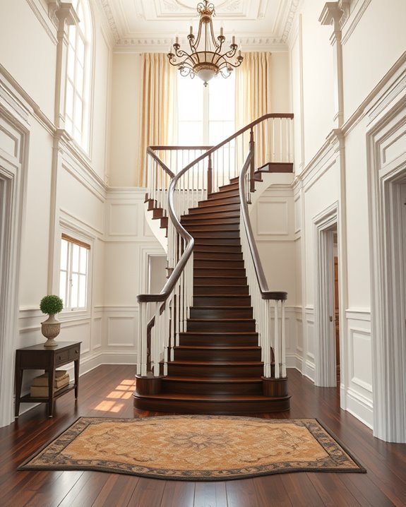 elegant grand staircase design