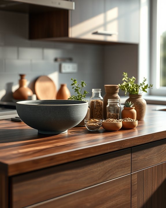 elegant gray and brown displays