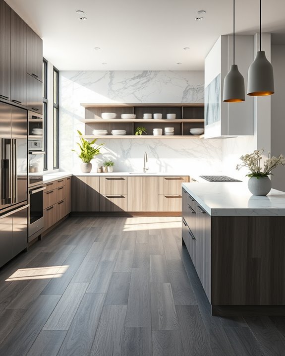 elegant gray and marble