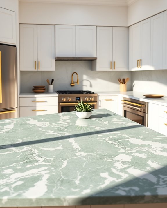 elegant green marble beauty