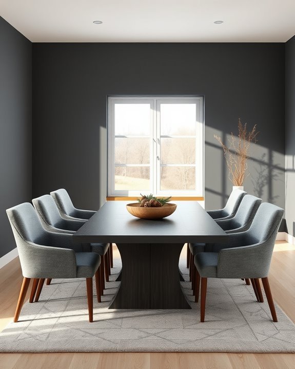 elegant grey and wood