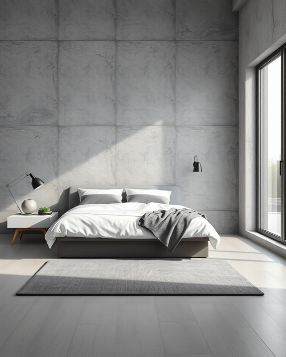elegant grey concrete retreat