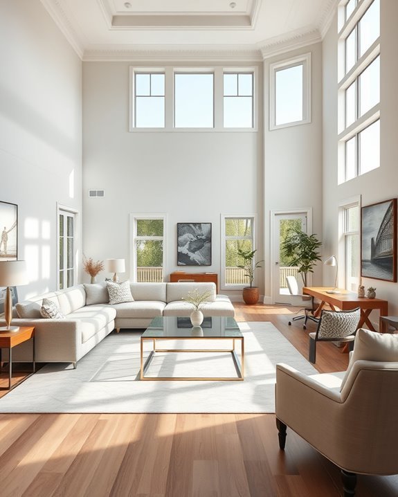 elegant home office integration