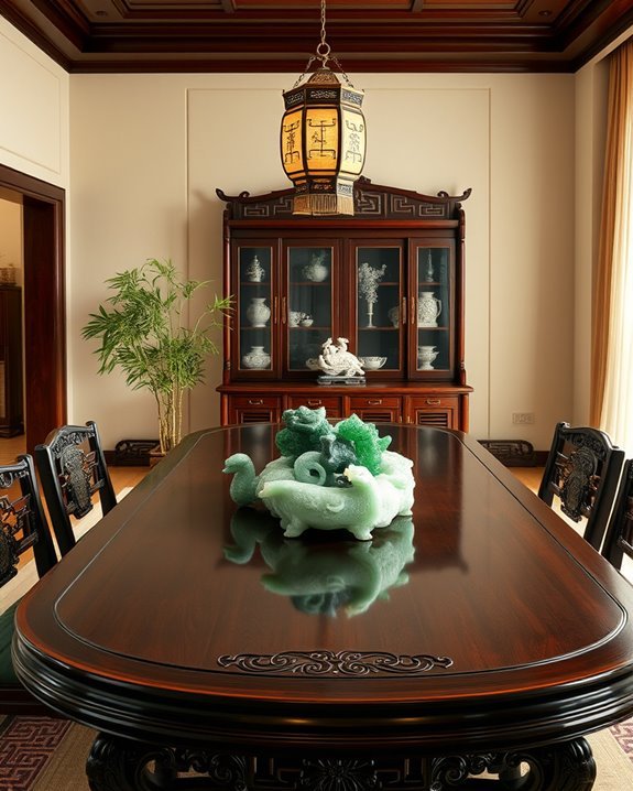 elegant jade dining decor