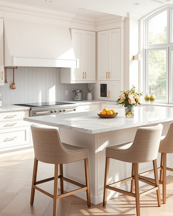 elegant kitchen breakfast bar