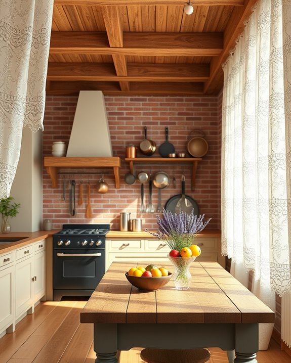 elegant lace curtain charm