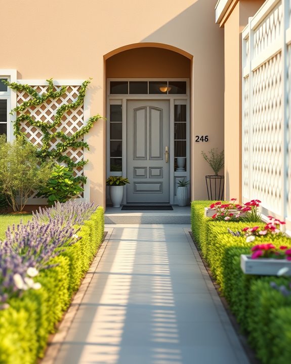 elegant lattice fencing design