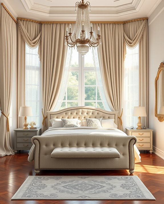 elegant layered window treatments