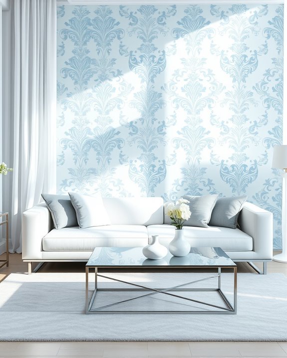 elegant light blue wallpaper