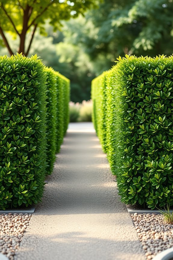 elegant low maintenance privacy solution