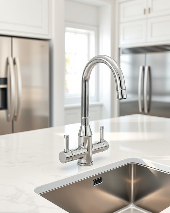 elegant luxury kitchen faucets
