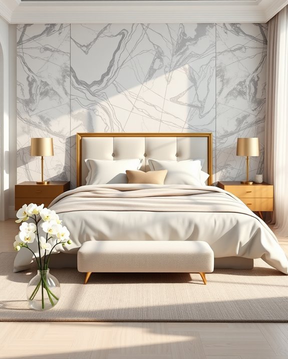 elegant marble accent walls