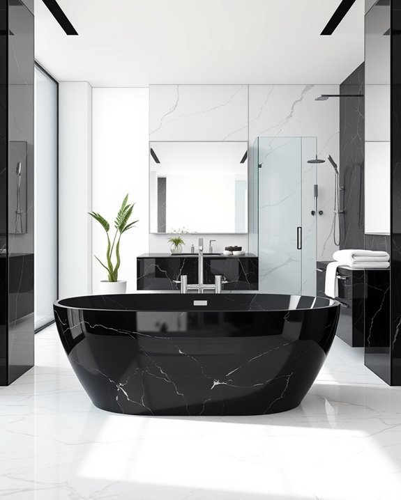 elegant marble and glass