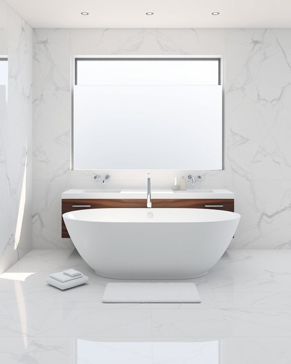 elegant marble bathroom surfaces
