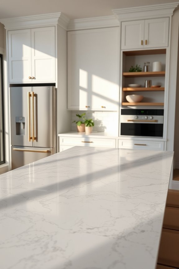 elegant marble kitchen focal point