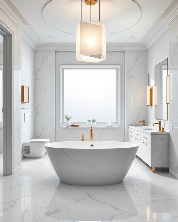 elegant marble lighting fixtures