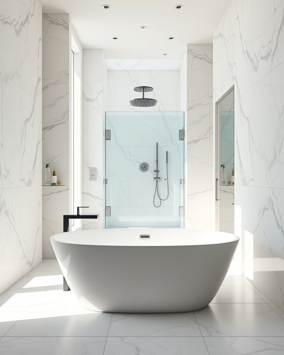 elegant marble wall panels