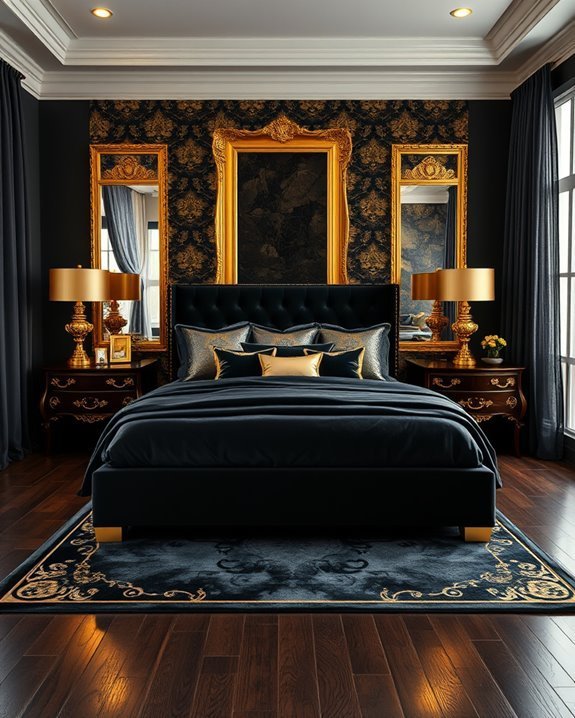 elegant midnight black decor