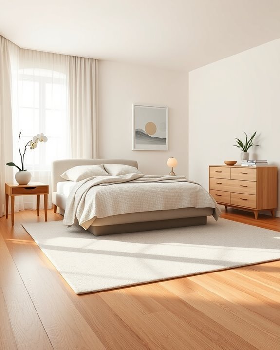 elegant minimalist bedroom design