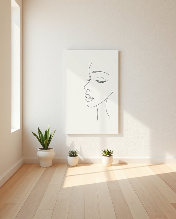 elegant minimalist line art