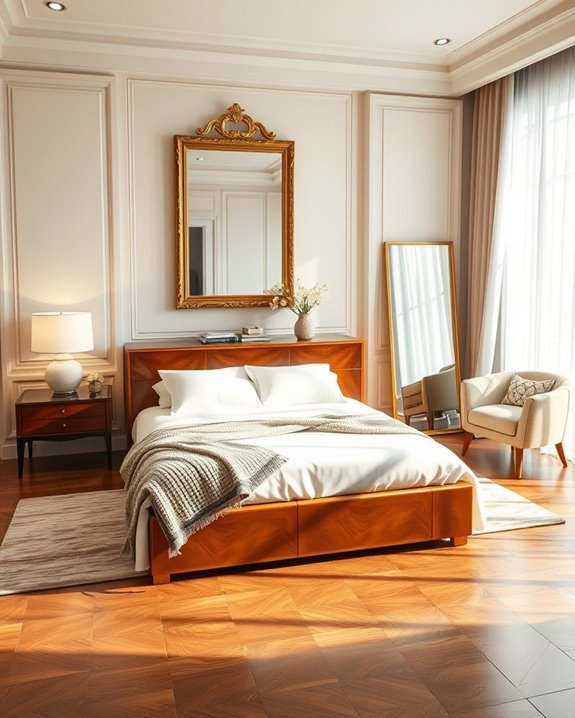 elegant mirror placement strategy