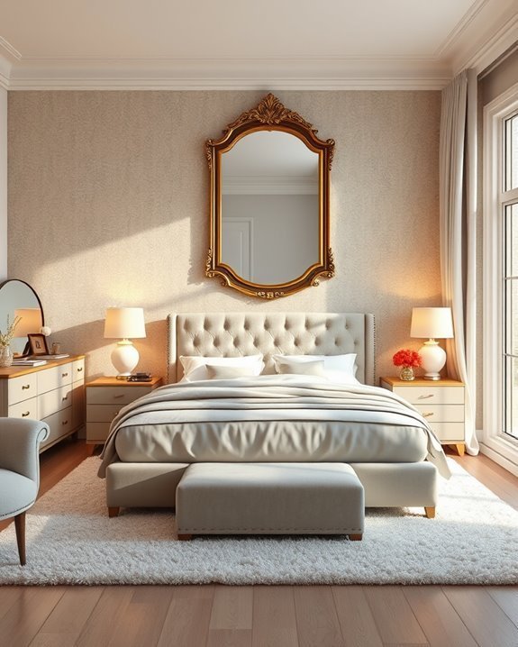 elegant mirrors enhance space