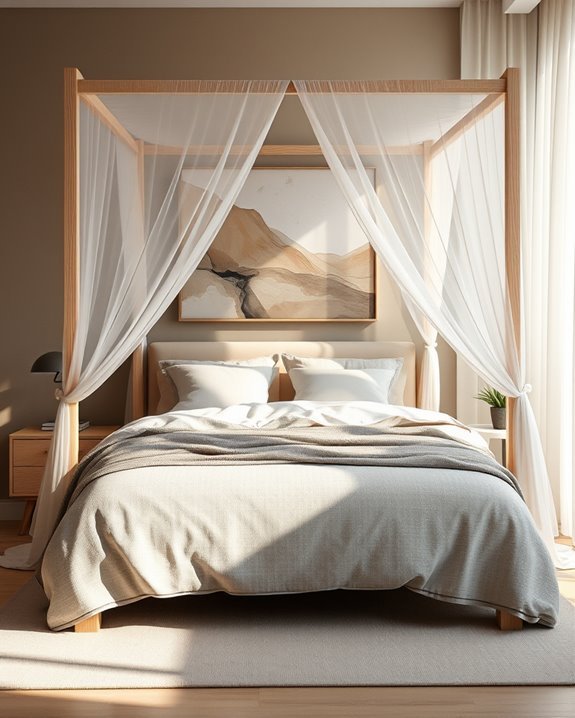 elegant modern canopy beds