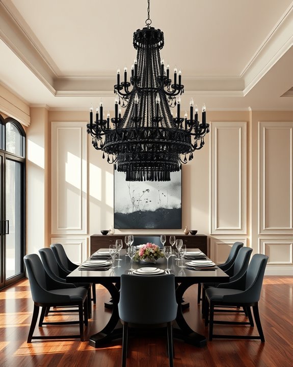 elegant multi tier chandelier design