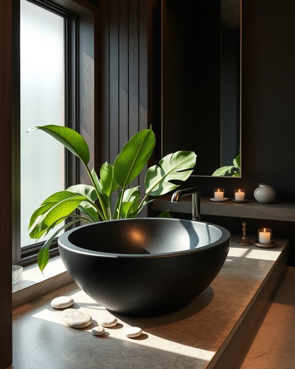 elegant natural bathroom oasis