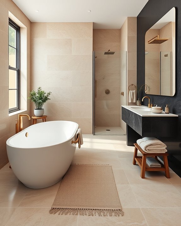 elegant natural stone accents