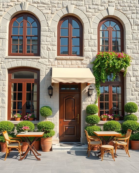 elegant natural stone facades