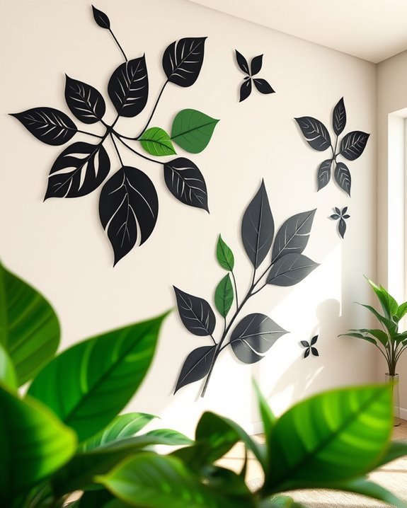 elegant nature inspired wall decals