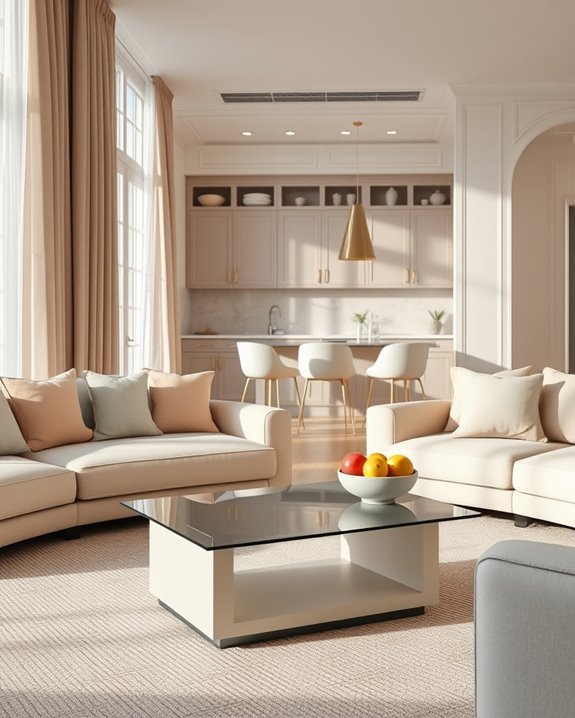 elegant neutrals with bold accents