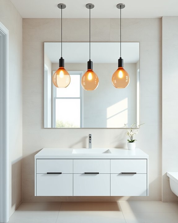elegant ombre glass pendants