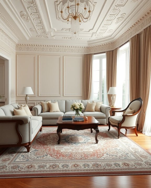 elegant ornate crown molding