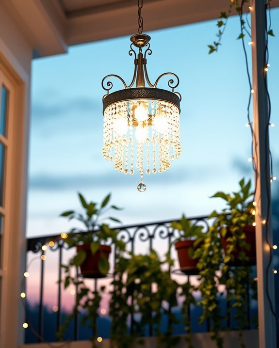 elegant outdoor chandelier selection